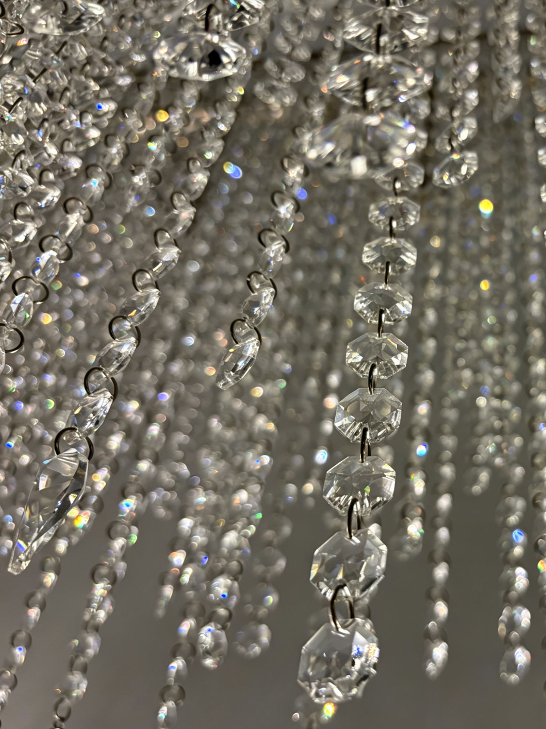 Modern Clear Crystal Linear Chandelier