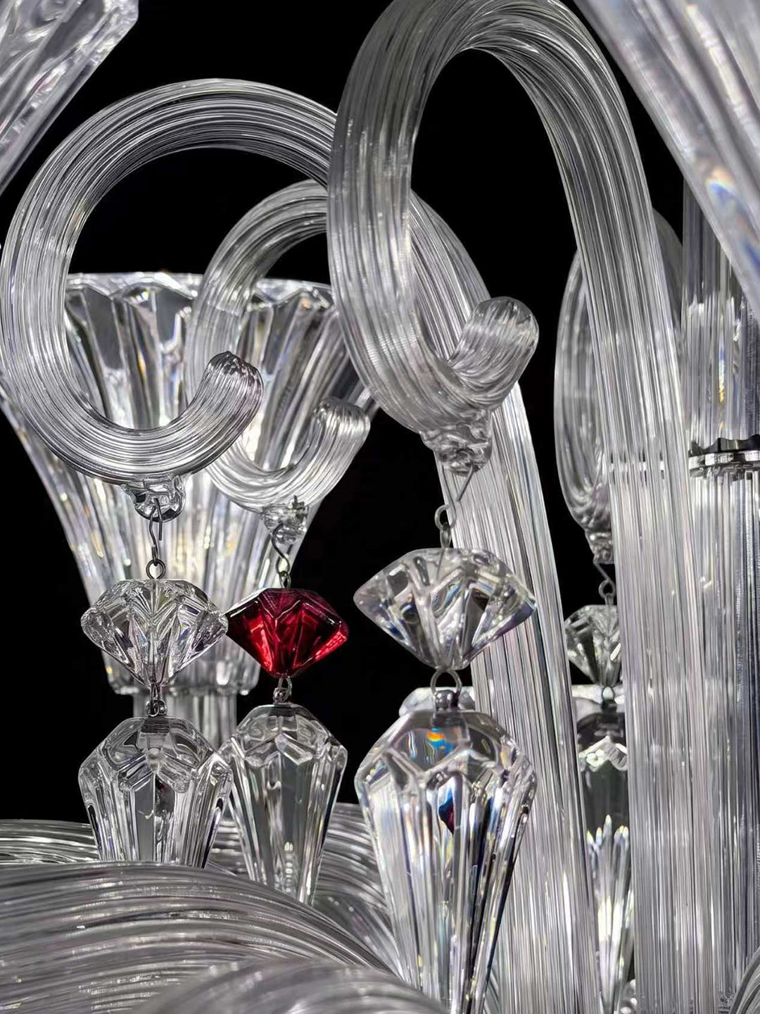 Modern clear crystal chandelier