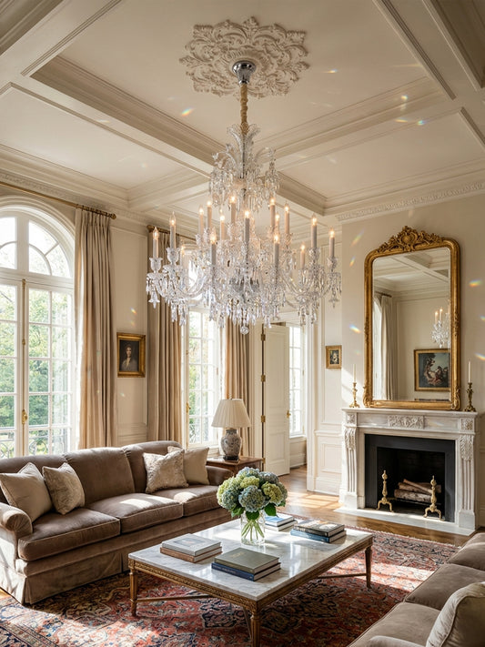 Luxury Linear Crystal Chandelier