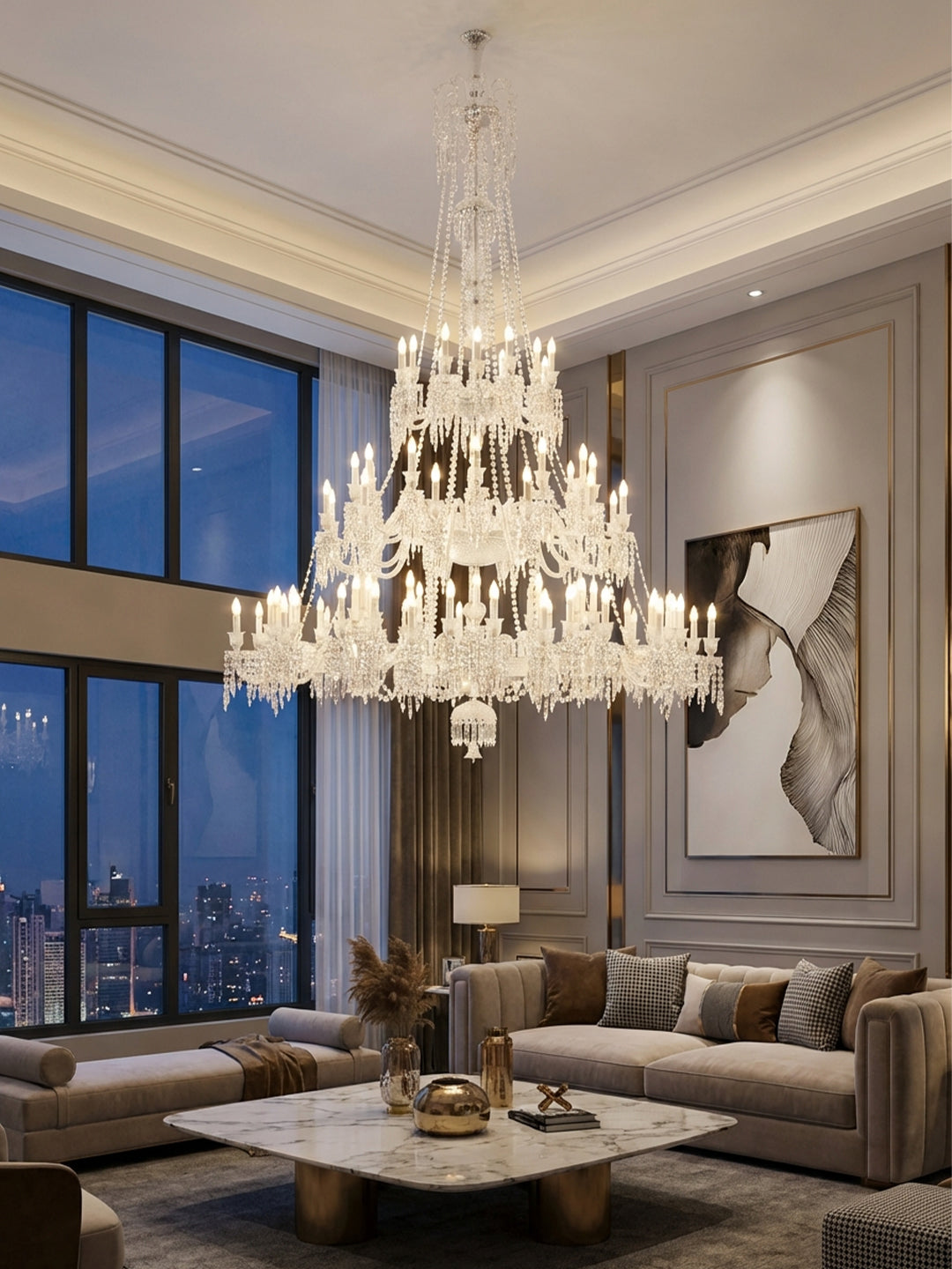 Zénith Crystal Chandelier