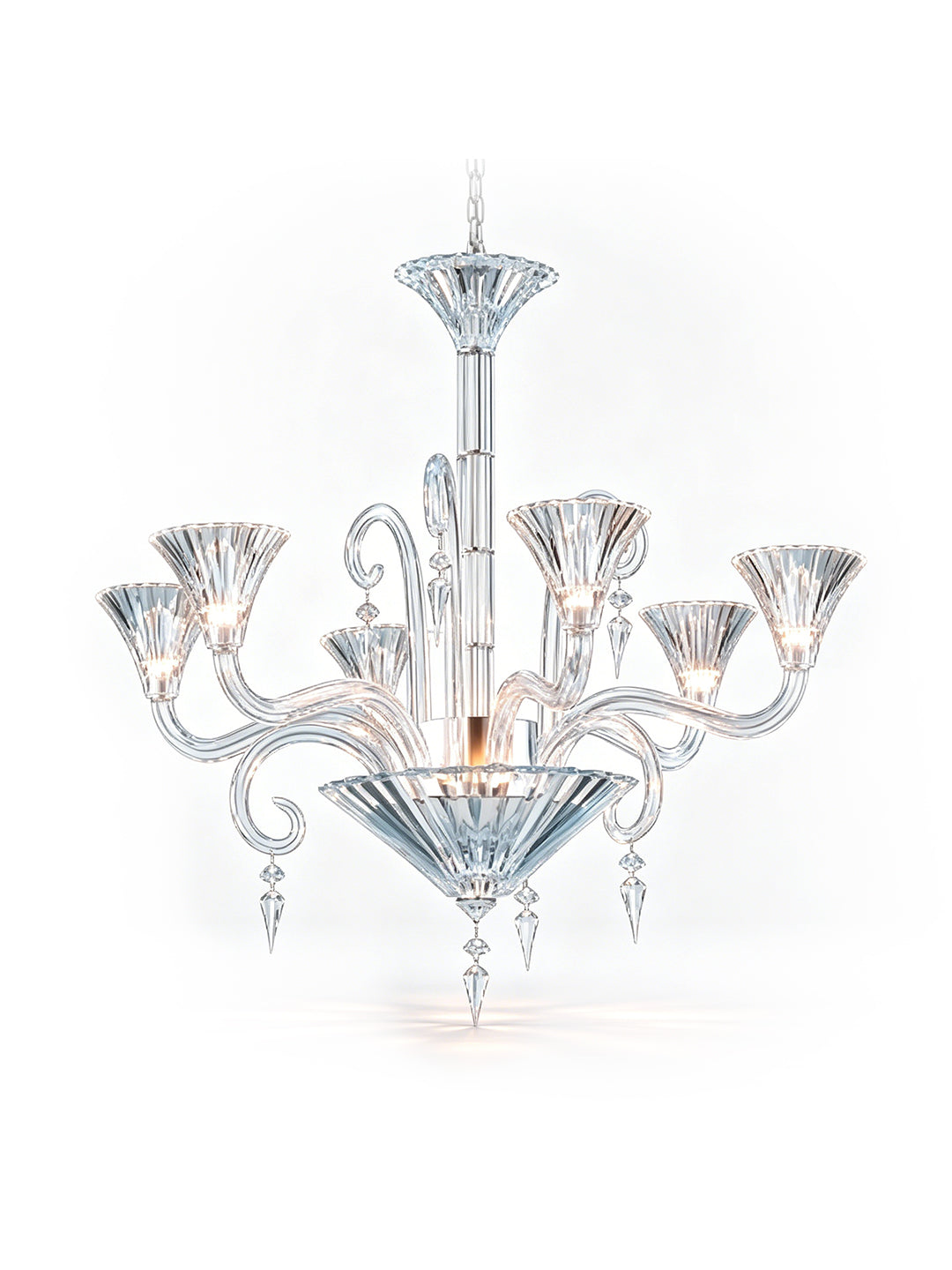 Modern clear crystal chandelier