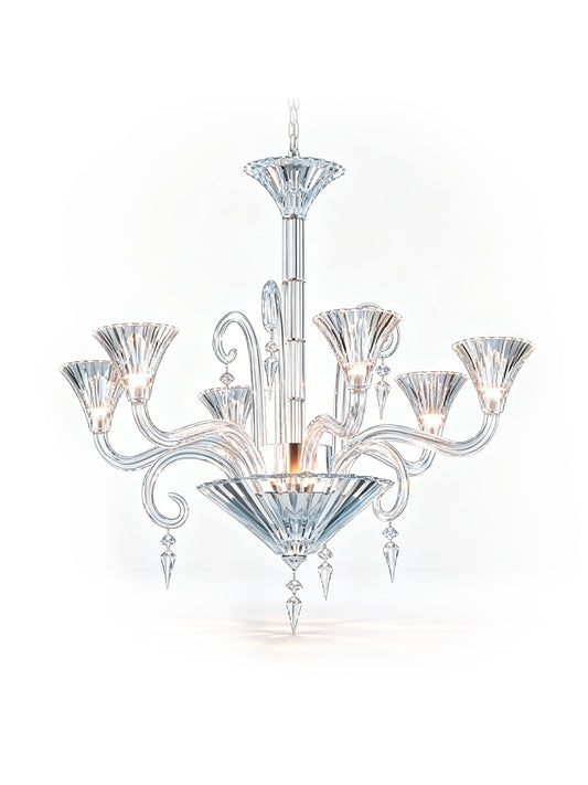 Modern clear crystal chandelier