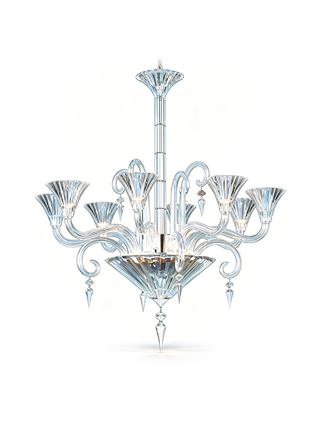 Modern clear crystal chandelier