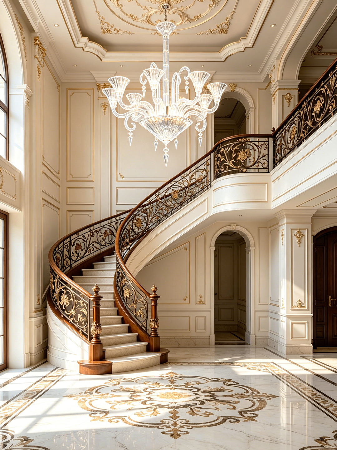 Modern clear crystal chandelier