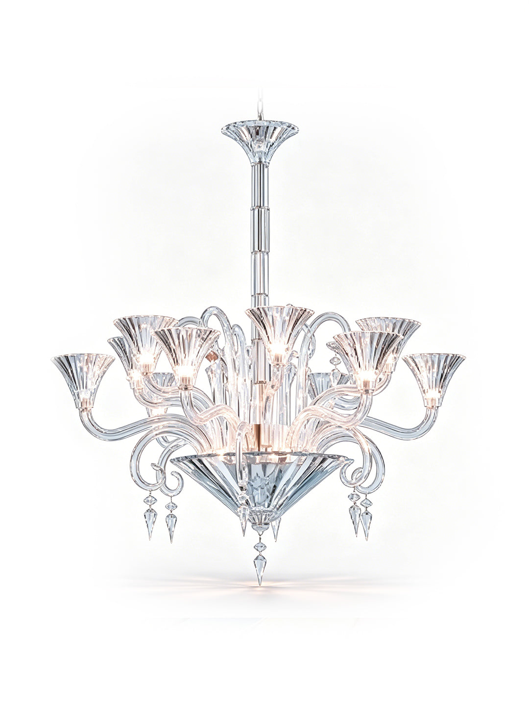 Modern clear crystal chandelier