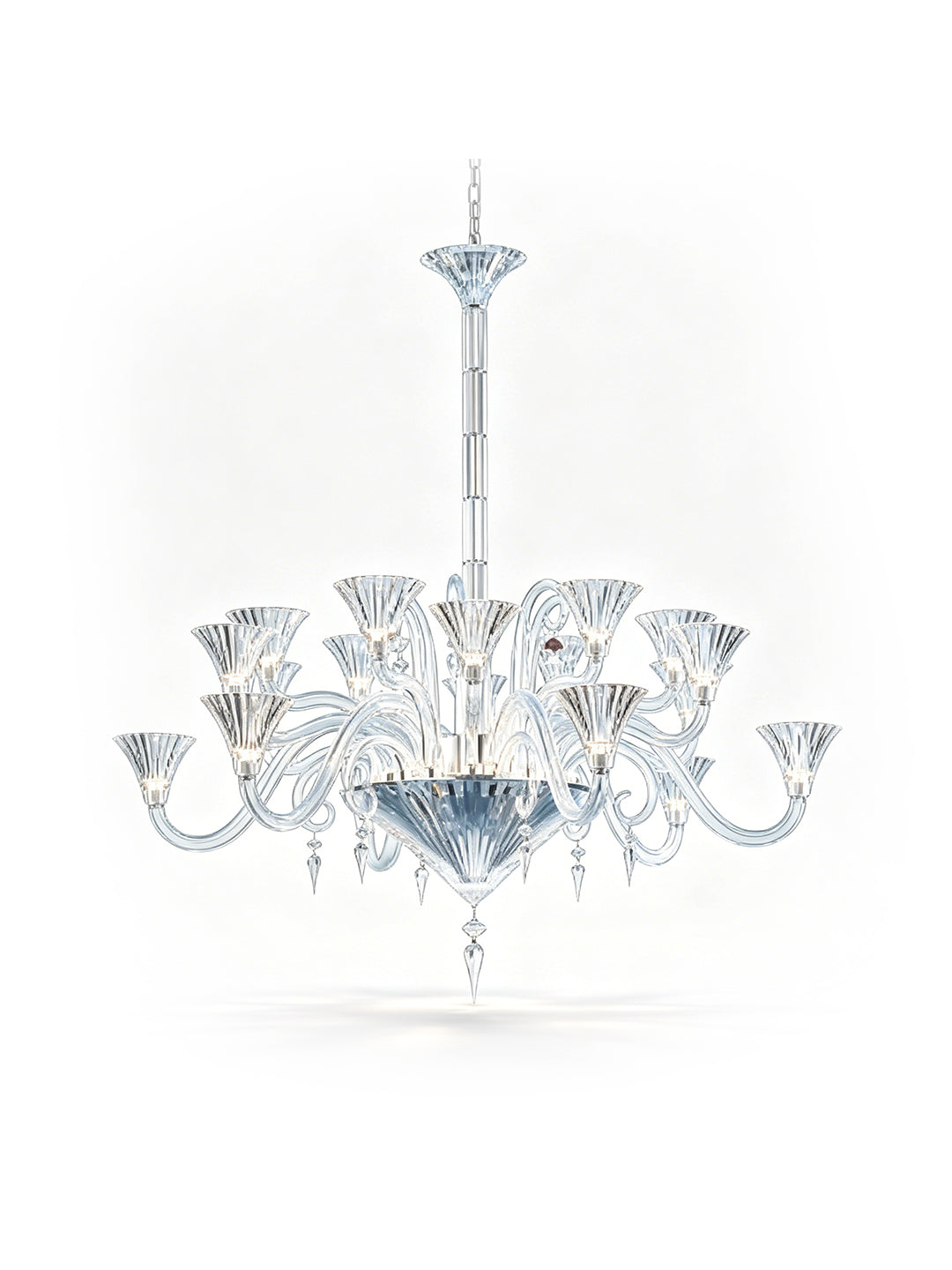 Modern clear crystal chandelier