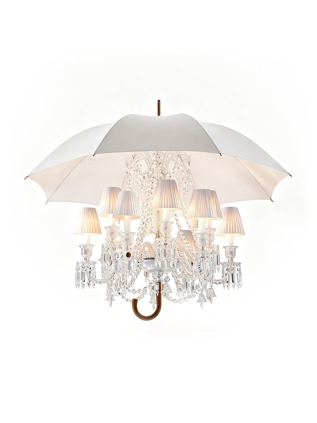 Umbrella Shade Luxury Crystal Chandelier
