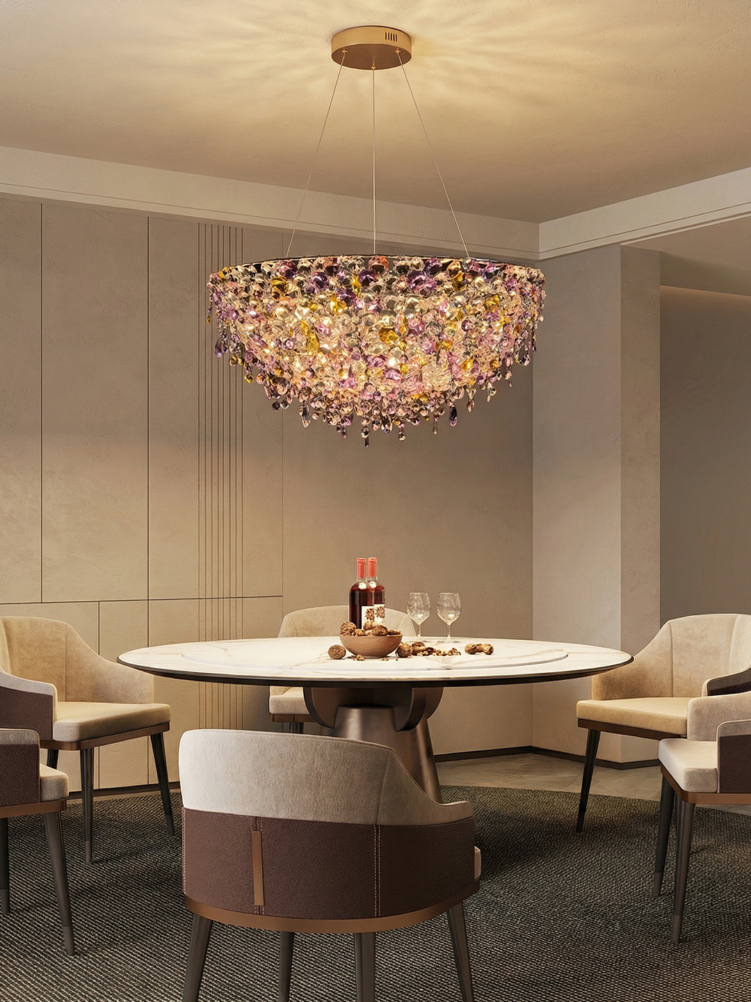Colorful Crystal Chandelier