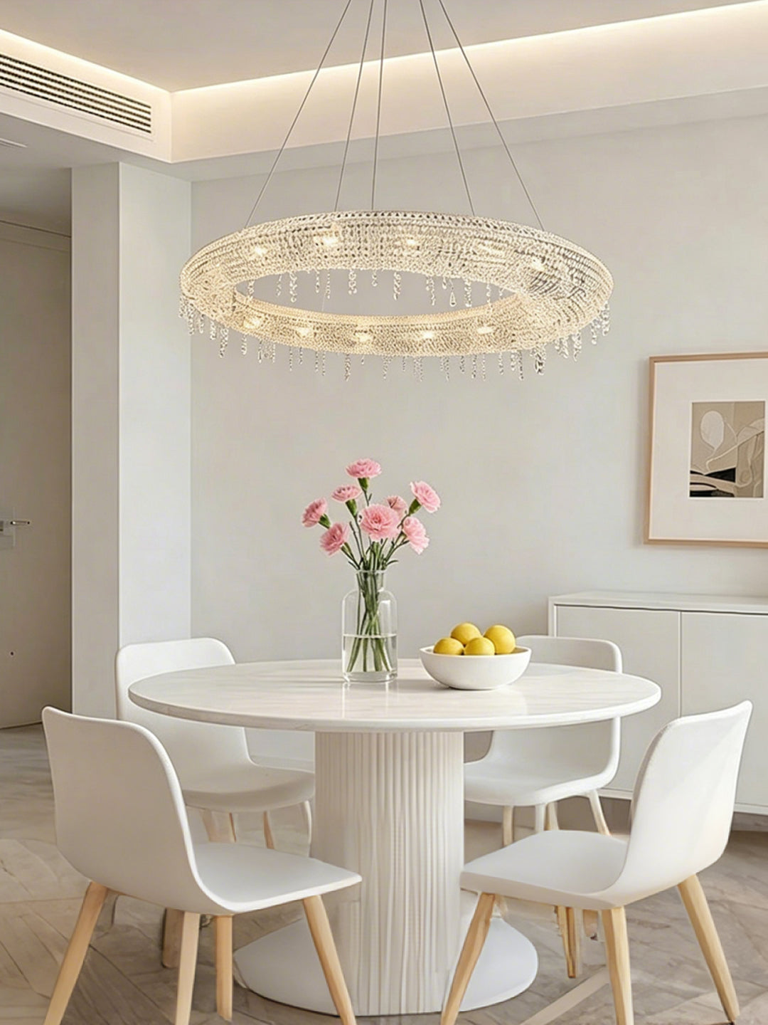 Modern Crystal Ring Chandelier