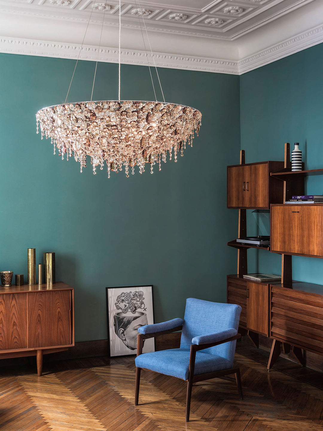Colorful Crystal Chandelier