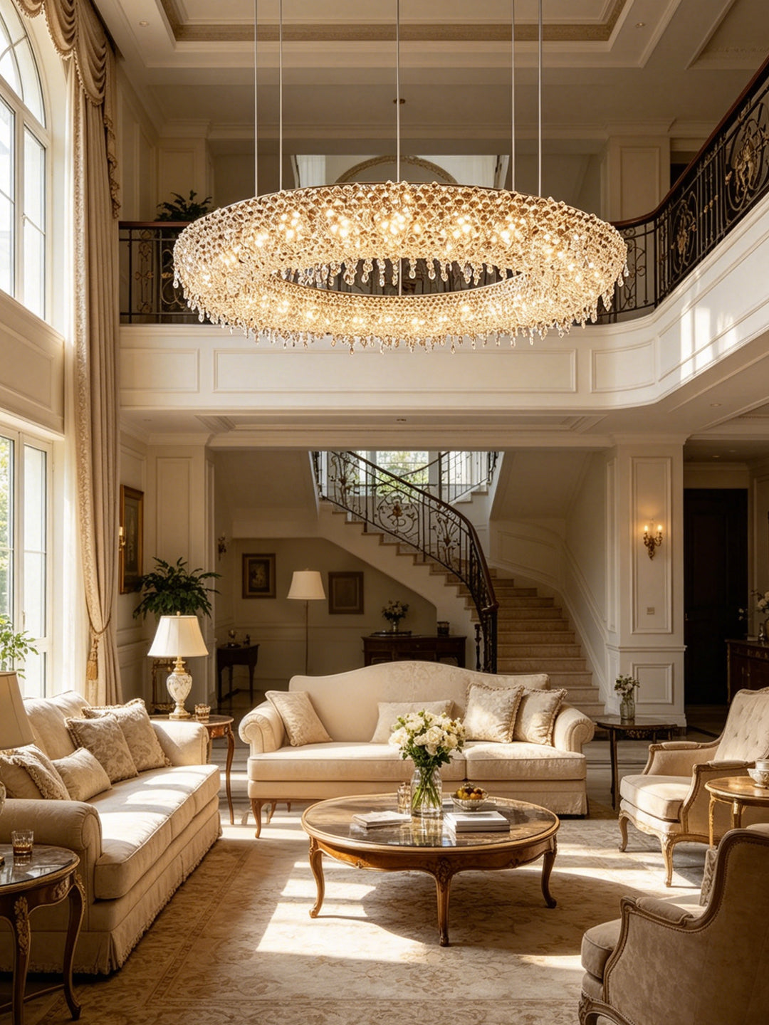 Modern Ring Crystal Chandelier