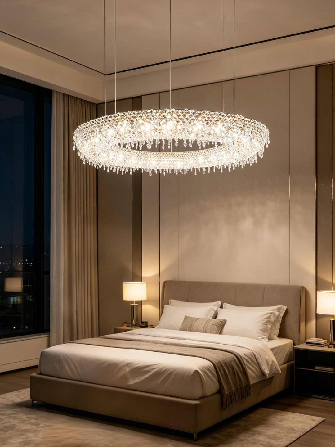 Modern Ring Crystal Chandelier