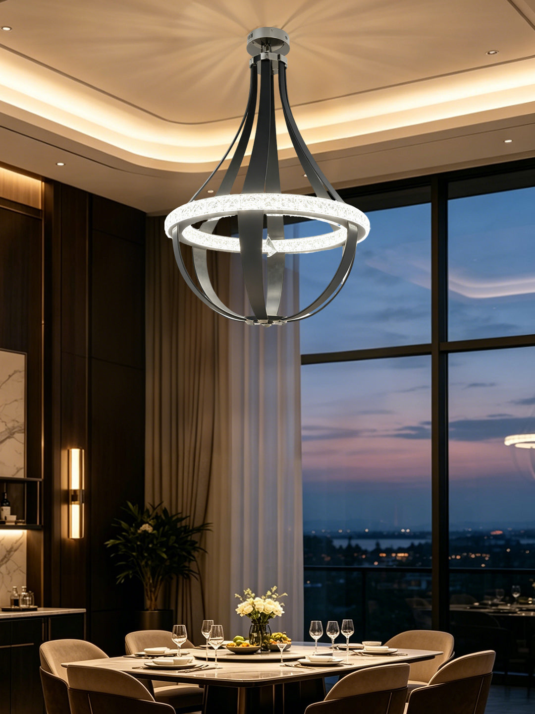Modern LED Ring Pendant Light