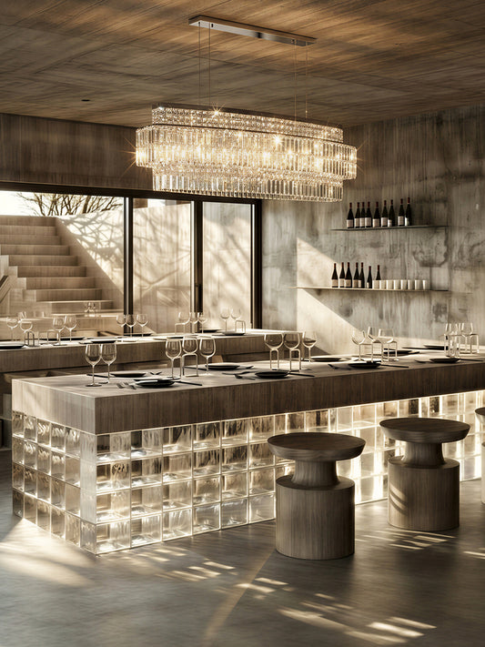 Tiered Round Crystal Chandelier