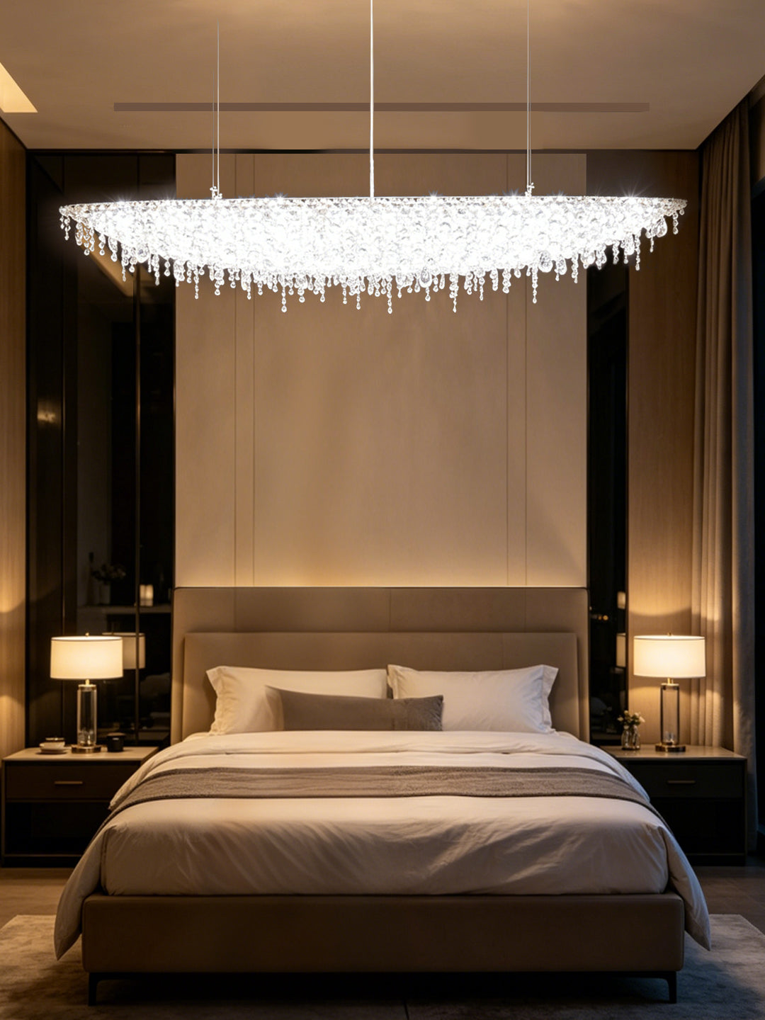 Oval Crystal Chandelier