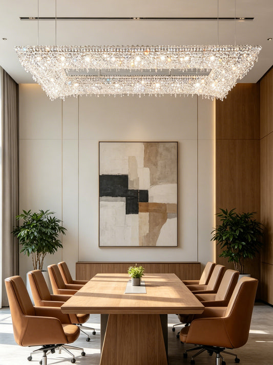 Trapezoidal Crystal Chandelier