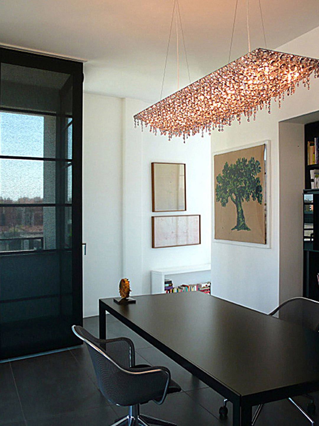 Linear Crystal Chandelier