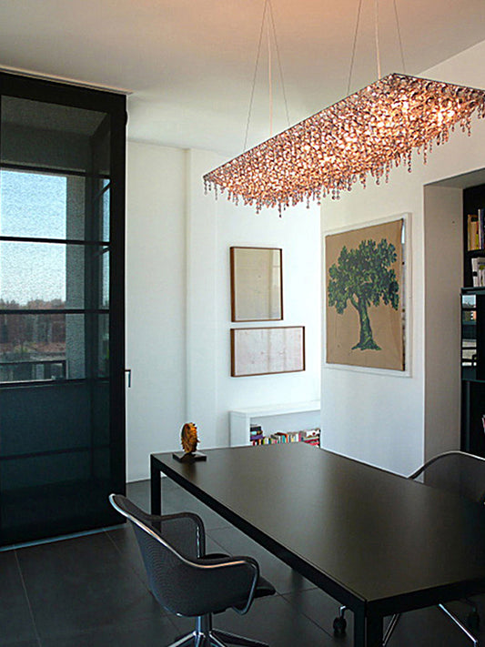Linear Crystal Chandelier