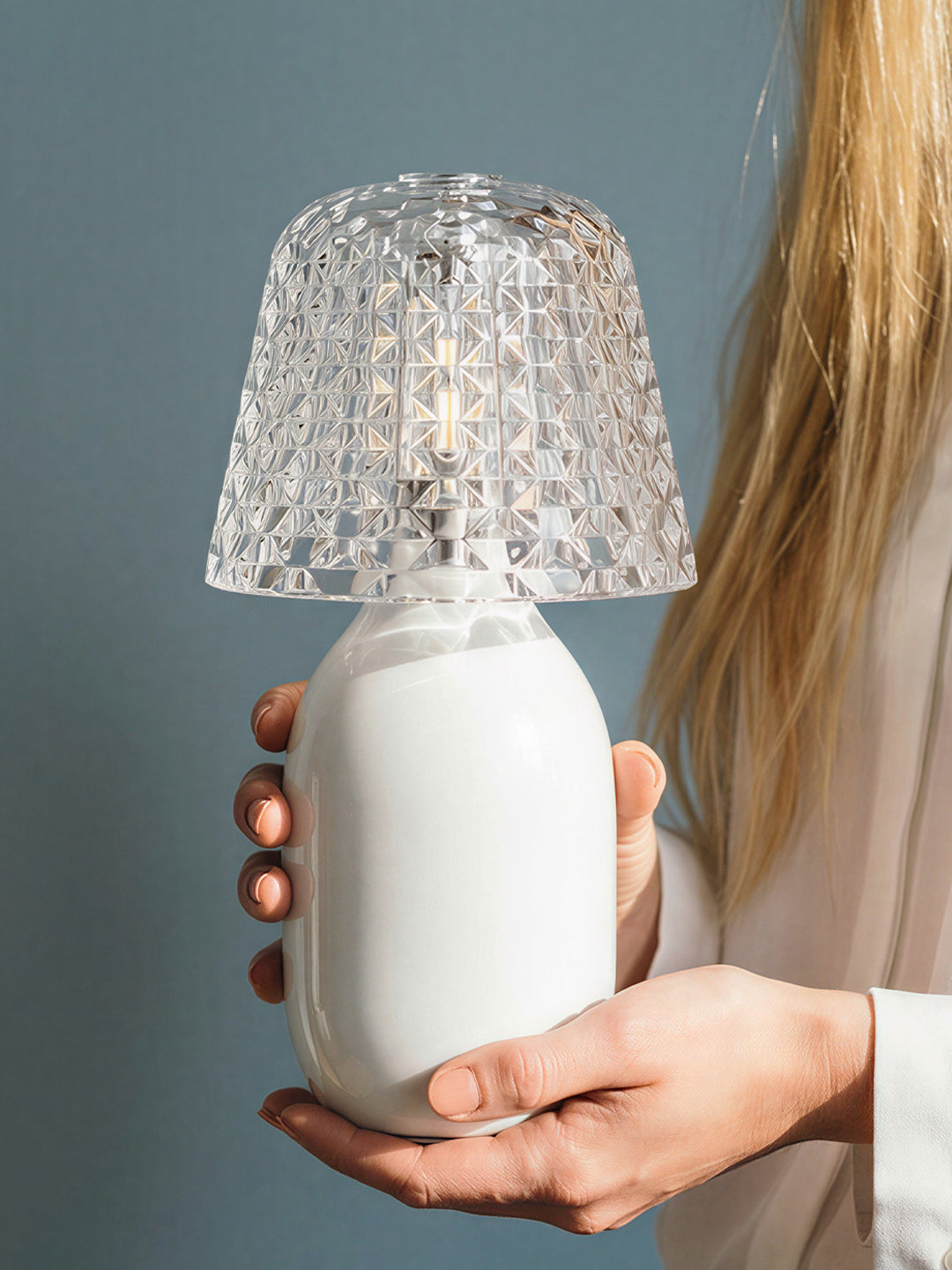 Multi-color Bottle Base Crystal Table Lamp
