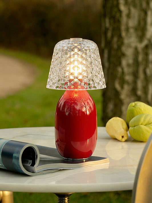 Multi-color Bottle Base Crystal Table Lamp