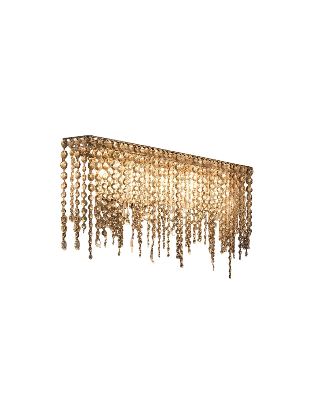 Rectangular Linear Crystal Chandelier