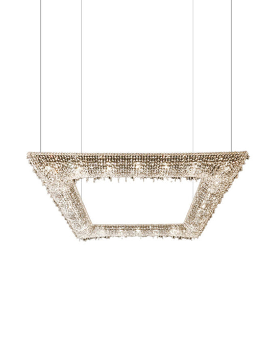 Trapezoidal Crystal Chandelier