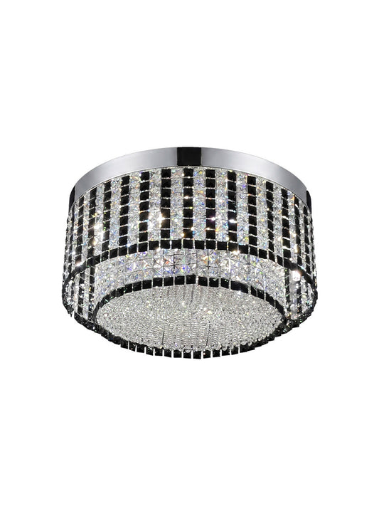 Pashari Round Crystal Flush Mount Ceiling Light
