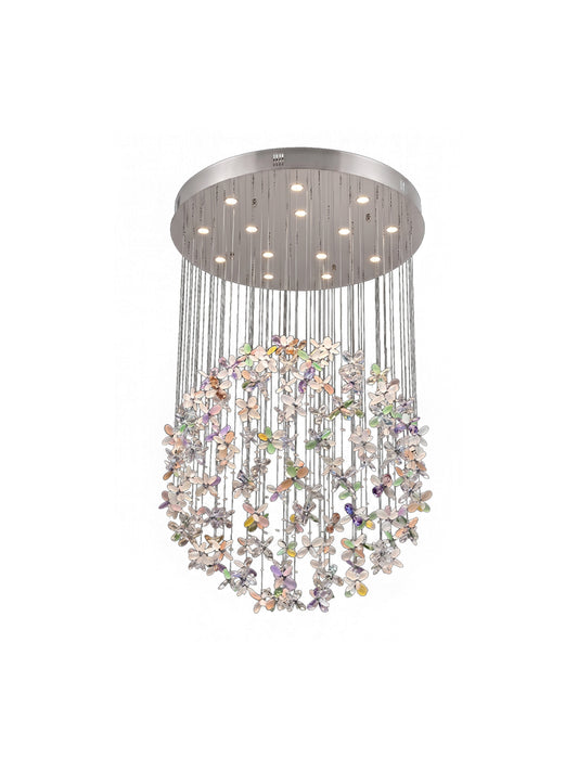 Multicolor Butterfly Crystal Chandelier
