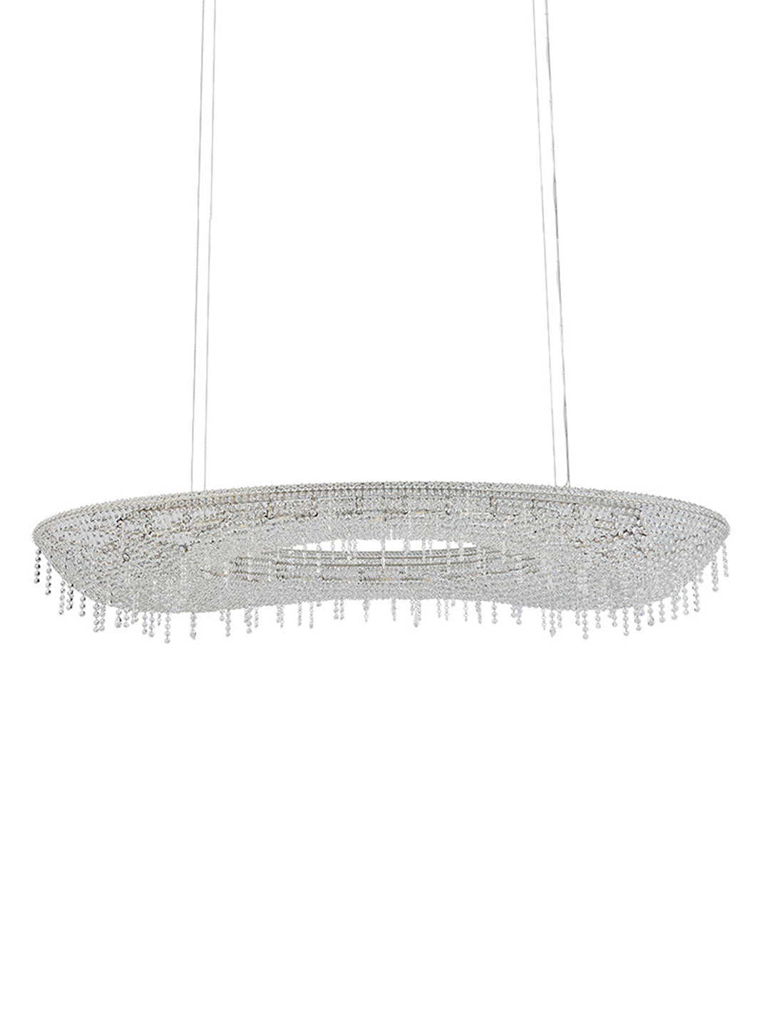 Clear Crystal Linear Chandelier