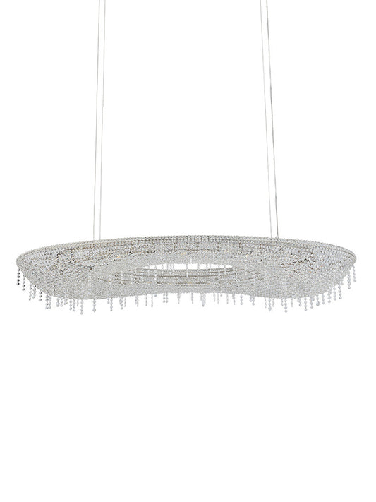 Clear Crystal Linear Chandelier