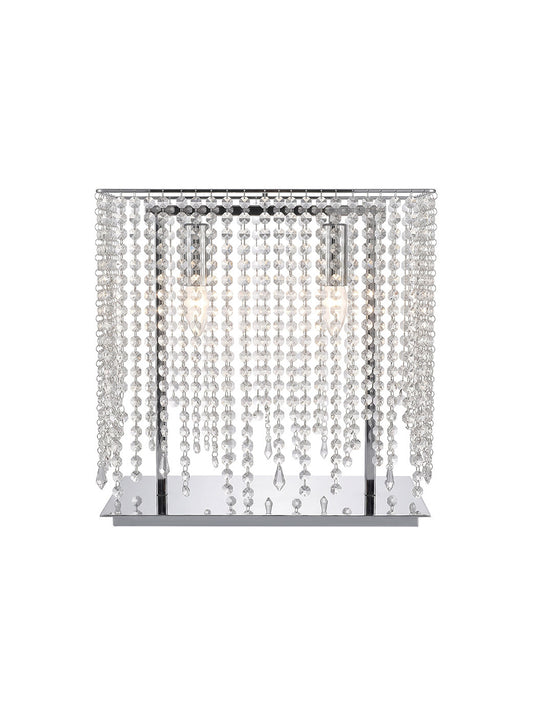 Crystal Waterfall Wall Sconce