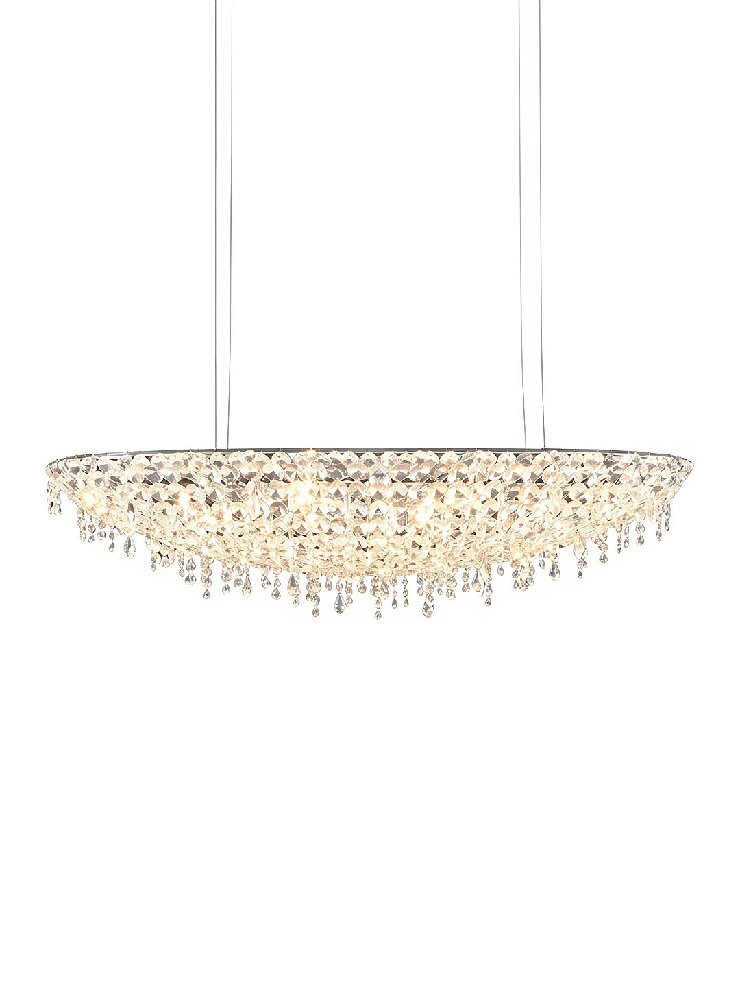 Oval Crystal Chandelier