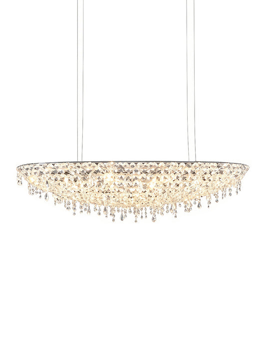 Oval Crystal Chandelier