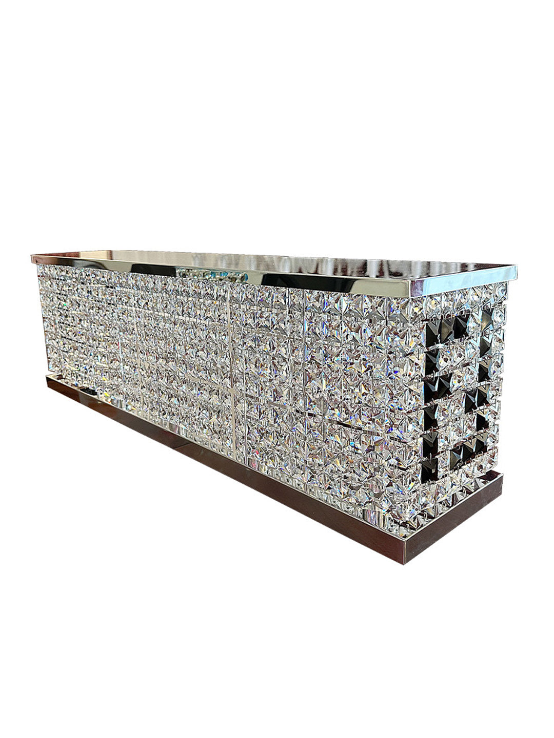 Rectangular Crystal Vanity Light