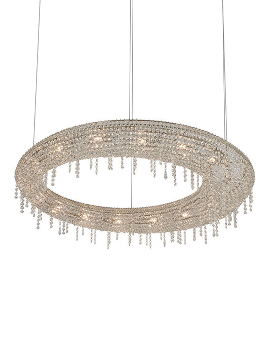 Modern Crystal Ring Chandelier