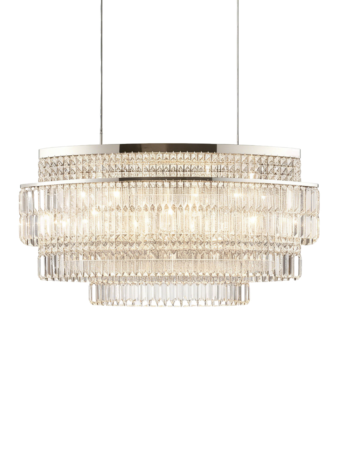 Tiered Round Crystal Chandelier