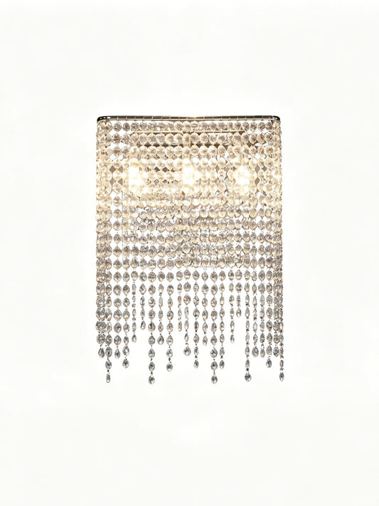 Rectangular Crystal Waterfall Chandelier
