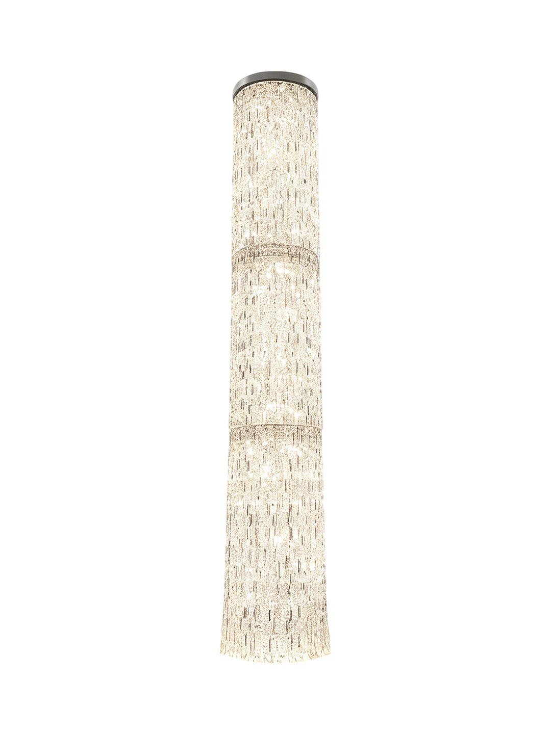 Long Cylinder Crystal Chandelier