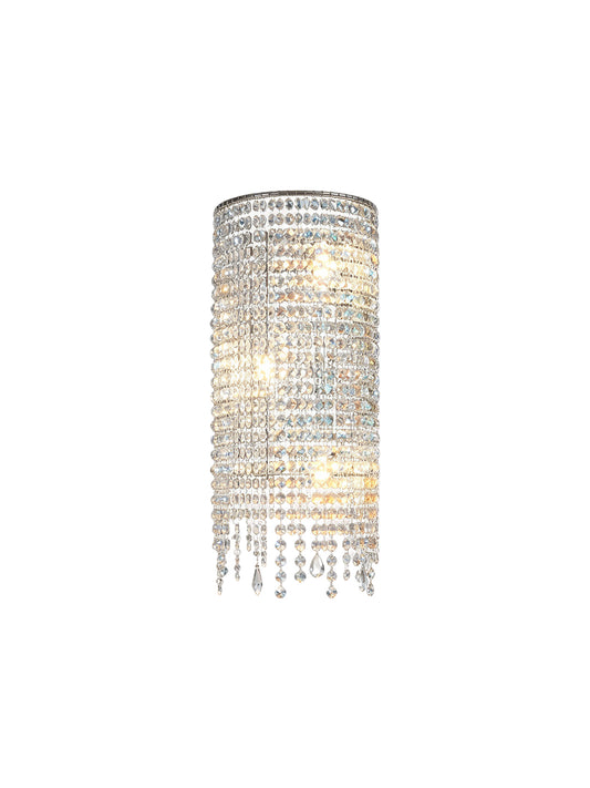 Crystal Cylinder Wall Sconce