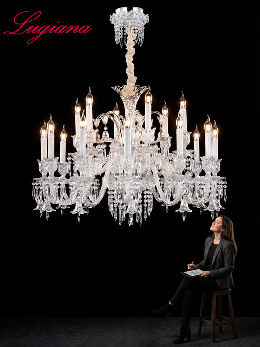 Luxury Linear Crystal Chandelier